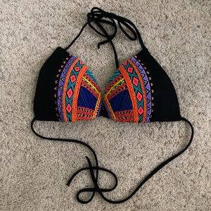 Billabong colorful bathing suit top